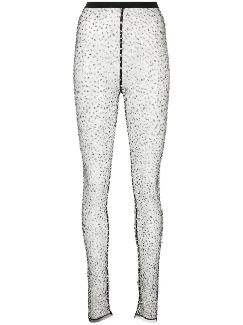 ISABEL MARANT Tanael crystal-embellished leggings