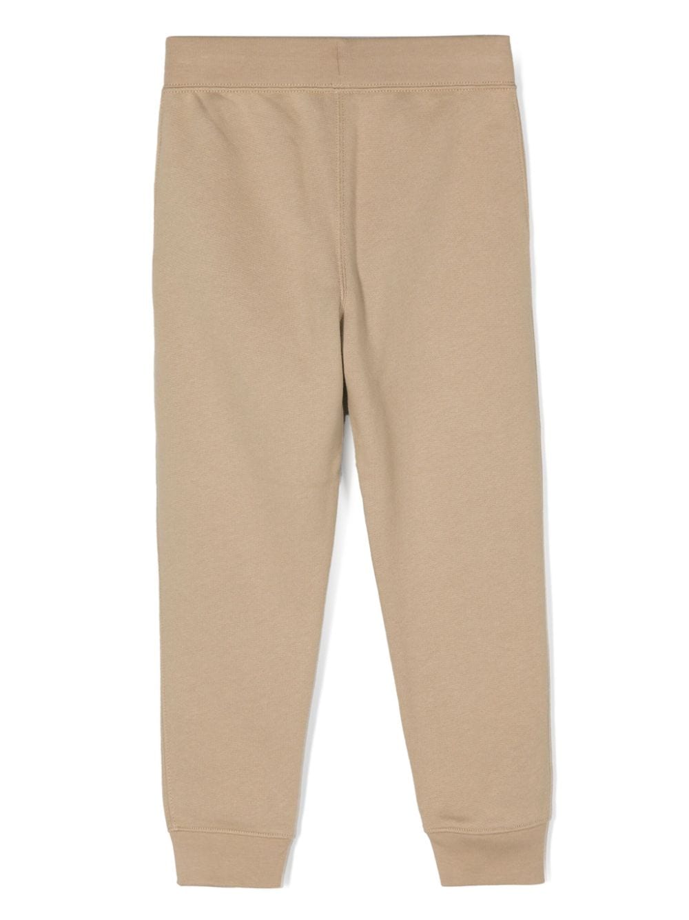 Shop Ralph Lauren Logo-embroidered Cotton Blend Track Pants In Neutrals