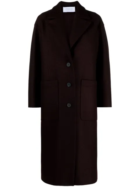 Harris Wharf London Greatcoat pressed virgin-wool coat