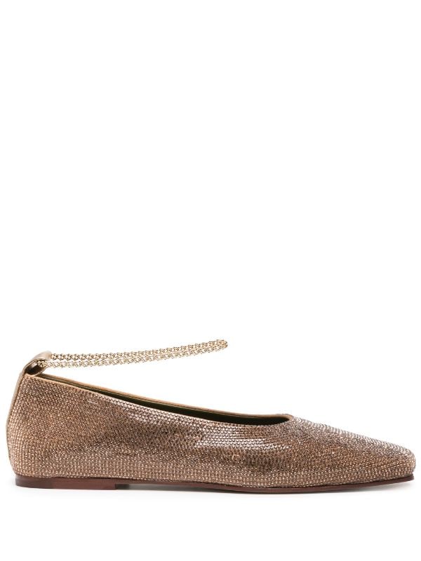 Gold sparkle ballet on sale flats