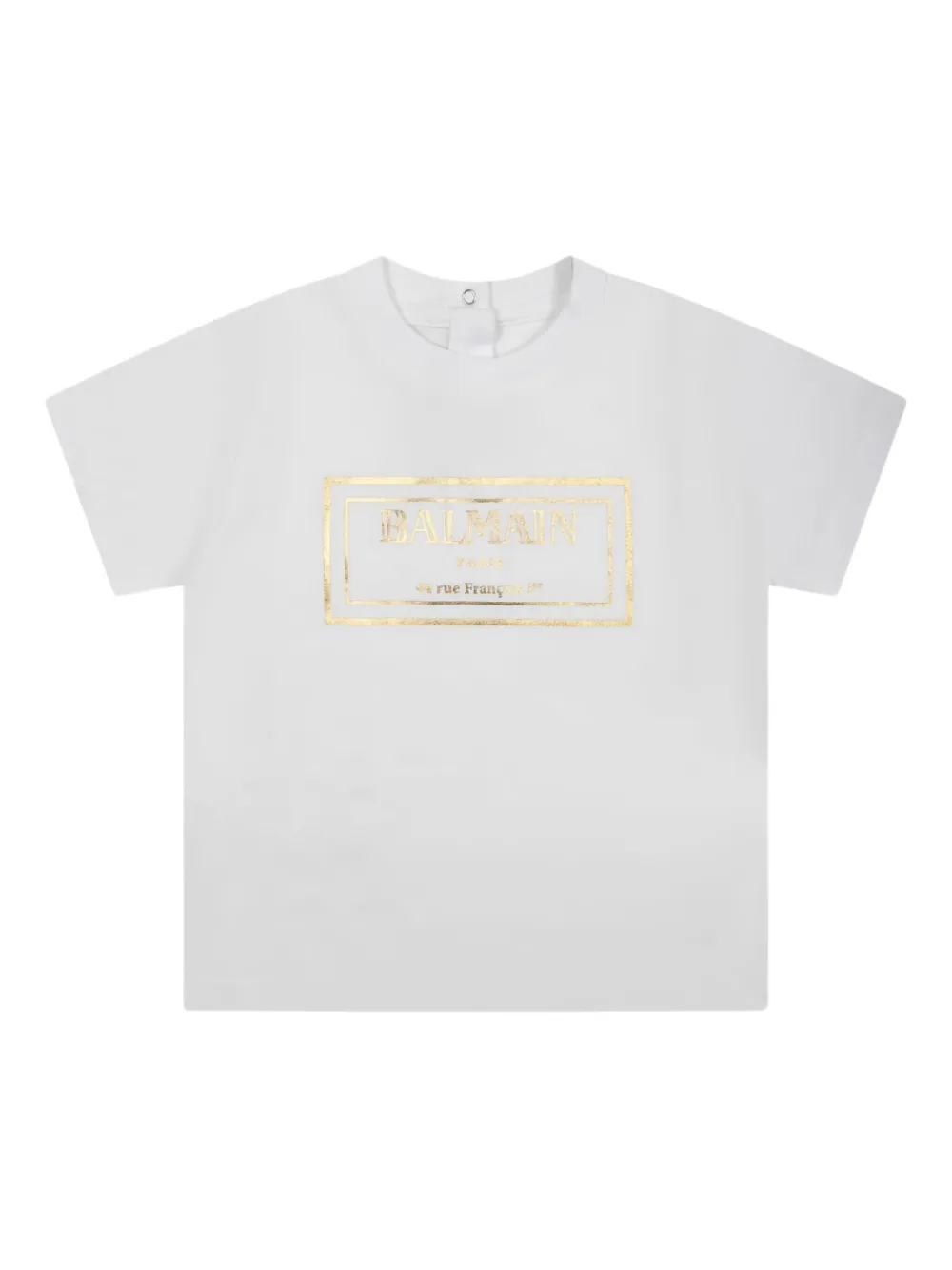 Balmain Logo-print Cotton T-shirt In White