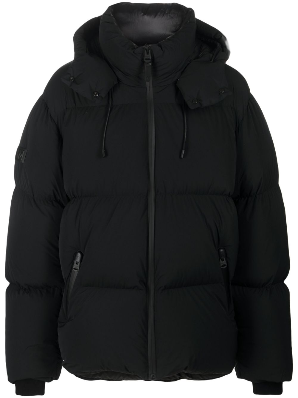 Mackage Hooded Quilted Down Jacket In Black