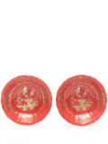 GINORI 1735 Oriente Italiano Rubrum porcelain plate (set of two) - Red