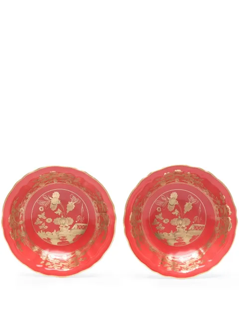 GINORI 1735 Oriente Italiano Rubrum porcelain plate (set of two)