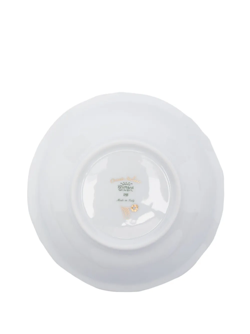 Ginori 1735 Aurum Porcelain Soup Plate (set Of Two) In White