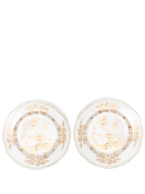 GINORI 1735 pack de dos platos Aurum