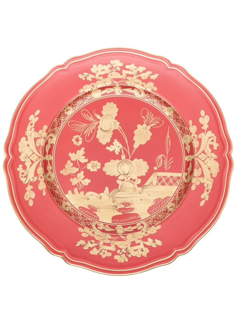 Ginori 1735 Rubrum Porcelain Plate (31cm) In Red