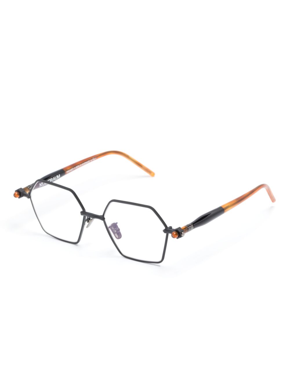 Kuboraum P70 Maske geometric-frame glasses - Zwart