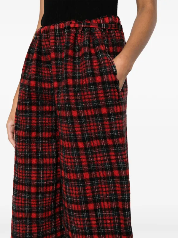 Daniela Gregis チェック ワイドパンツ | レッド | FARFETCH JP Daniela Gregis チェック ワイドパンツ | レッド | FARFETCH JP