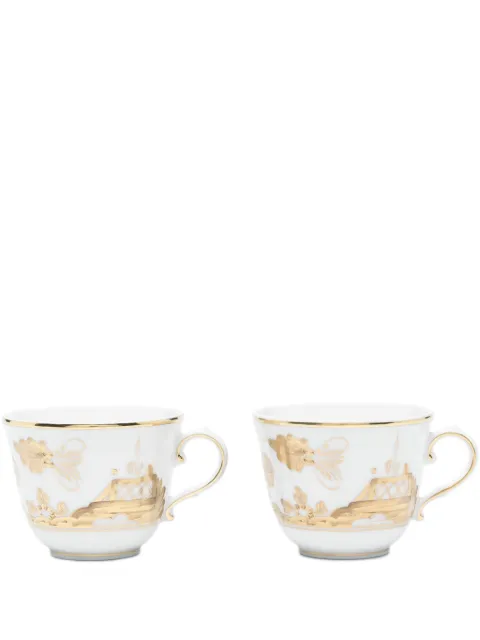 GINORI 1735 pack de dos tazas para café Oriente Italiano Aurum