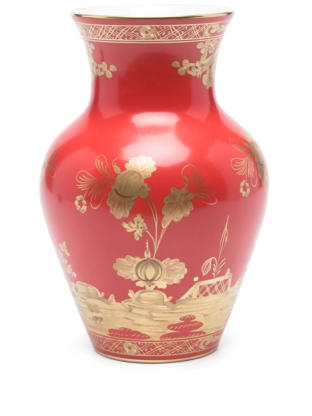 GINORI 1735 small Oriente Italiano Ming vase (25cm) - Rosso