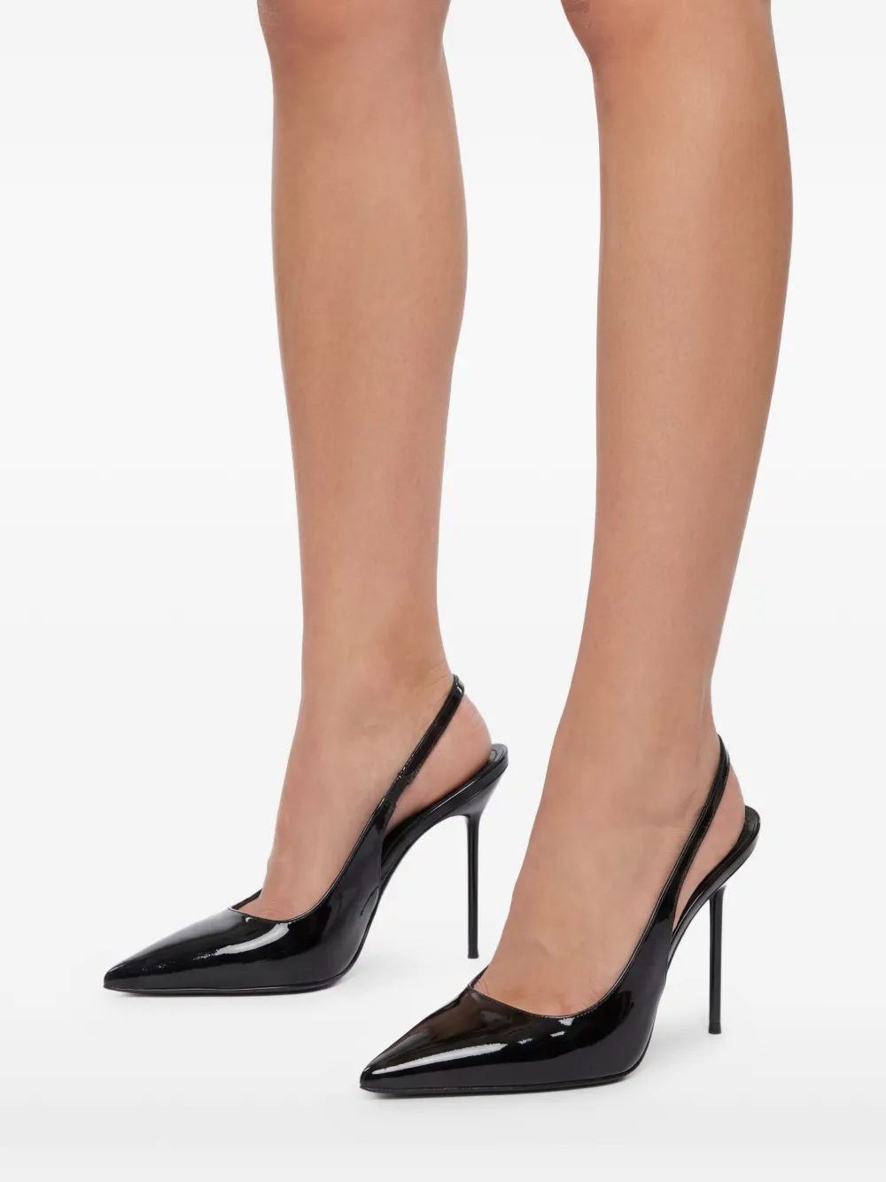 Paris Texas Lidia 120 mm leren pumps Zwart