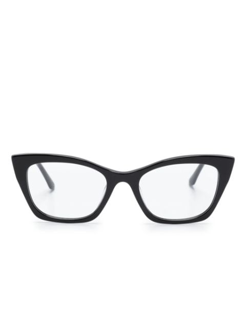 Karl Lagerfeld logo-print square-frame glasses