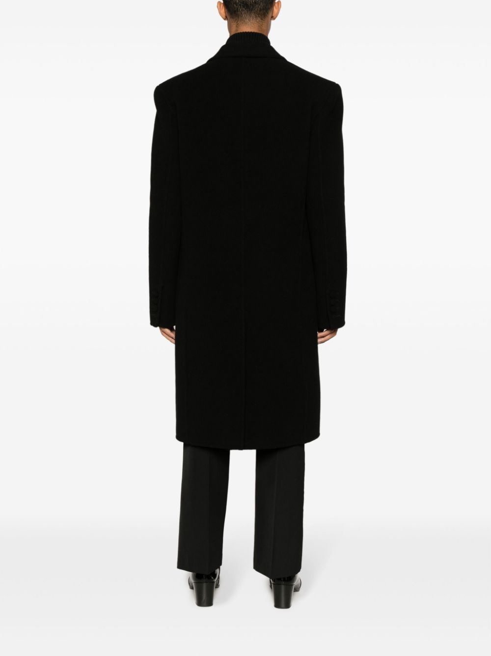 Balmain double-breast wool-blend coat Men