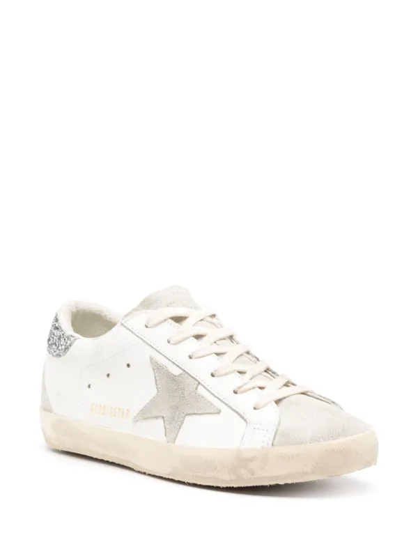 スニーカー Golden White leather Superstar sneakers Golden Goose Super-Star Leather Sneakers | White | FARFETCH