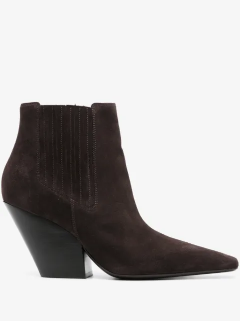 Casadei Anastasia 100mm Western-style suede boots