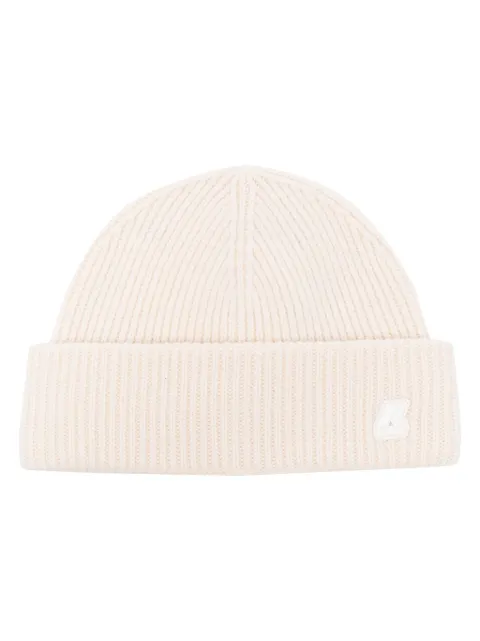 K-Way logo-patch wool beanie
