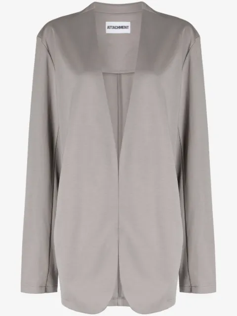 Attachment V-neck cotton blazer 