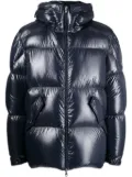 Moncler padded hooded jacket - Blue