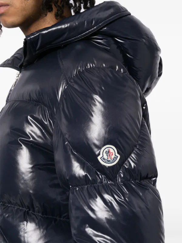 Moncler Jaqueta Matelassê Com Capuz | Azul | FARFETCH BR
