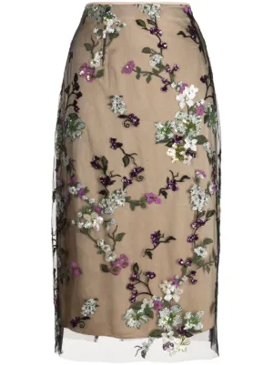 Vince Begonia sequin embellished Midi Skirt Farfetch