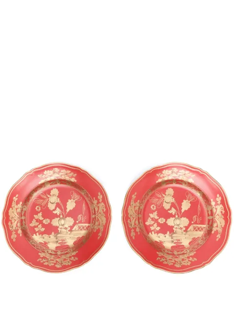GINORI 1735 pack de dos platos Rubrum