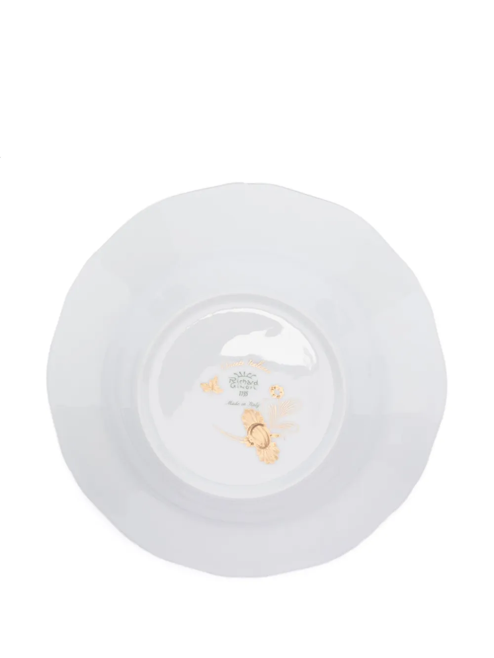 Ginori 1735 Aurum Porcelain Soup Plate (set Of Two) In White
