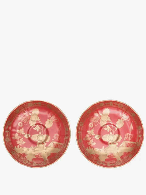 GINORI 1735 Rubrum porcelain plate (set of two)