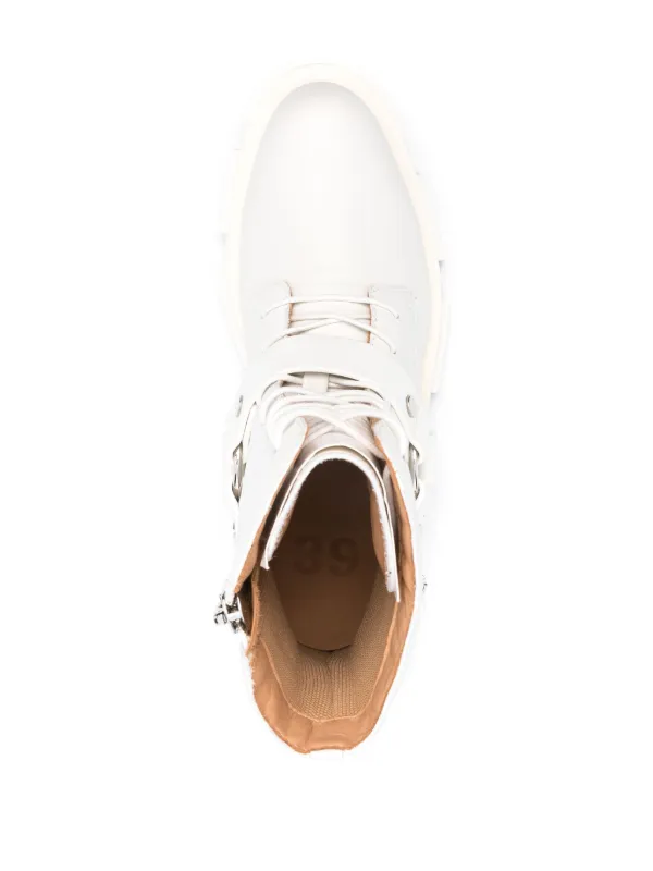 Both Gao Leather Boots | White | FARFETCH CA