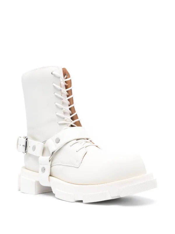 Both Gao Leather Boots | White | FARFETCH CA