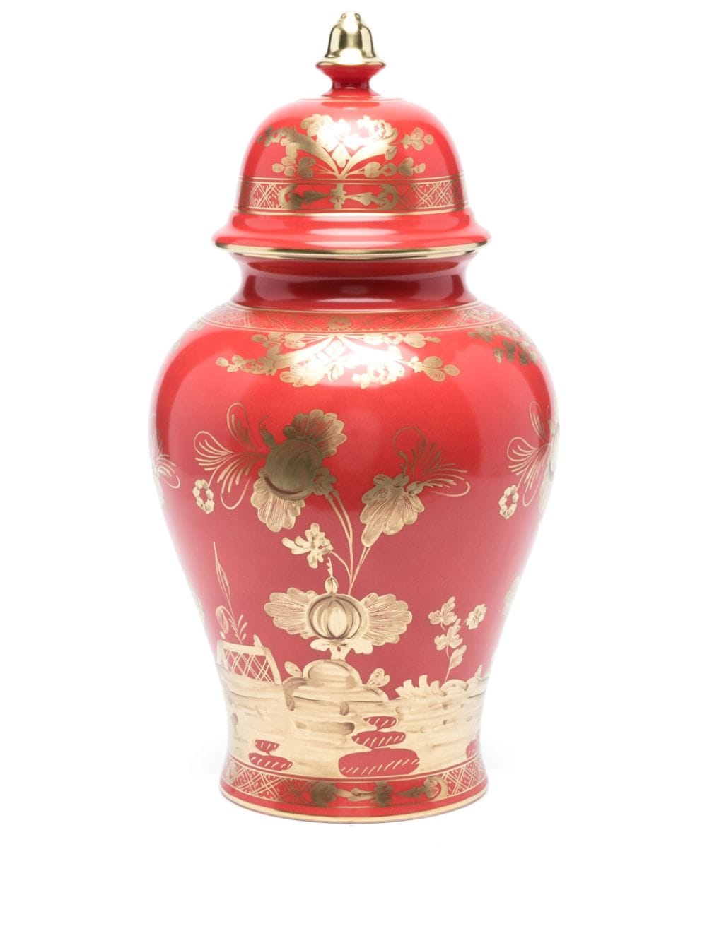 GINORI 1735 Oriente Italiano Rubrum porcelain vase (38cm) - Rot