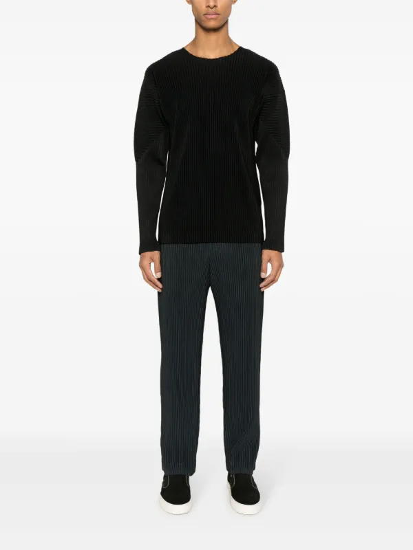 【美品】ISSEI MIYAKE プリーツ　Tシャツ　リバーシブル Homme Plissé Issey Miyake プリーツ Tシャツ | ブラック