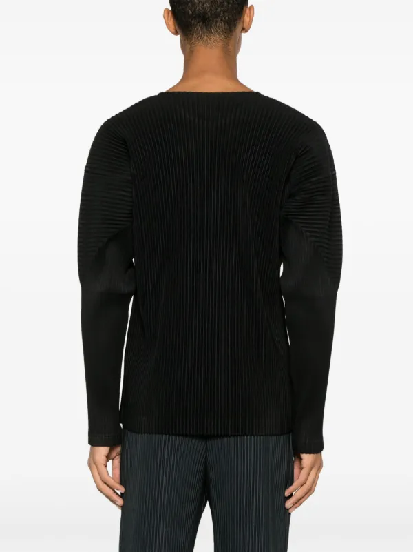 Homme Plissé Issey Miyake プリーツ Tシャツ | ブラック