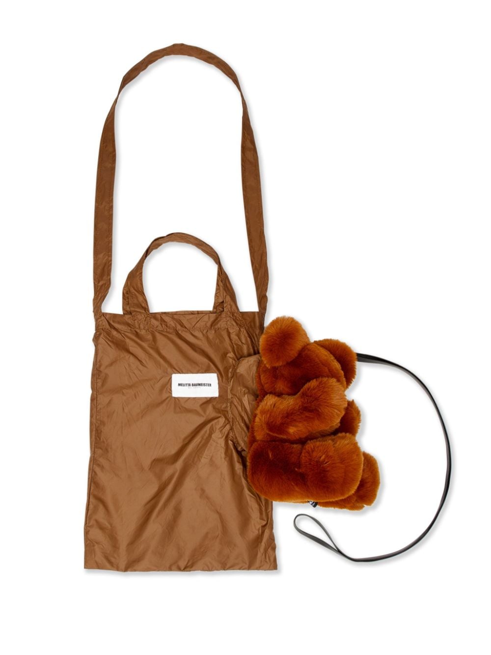 Shop Melitta Baumeister Teddy Faux-fur Tote Bag In Brown