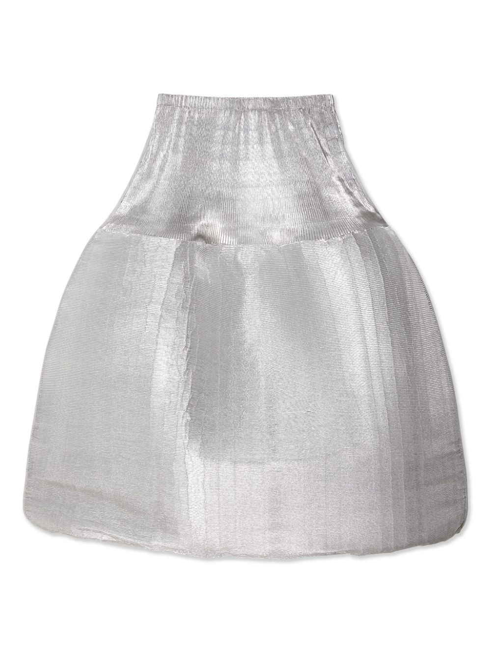 Melitta Baumeister elasticated A-line mini skirt - Zilver