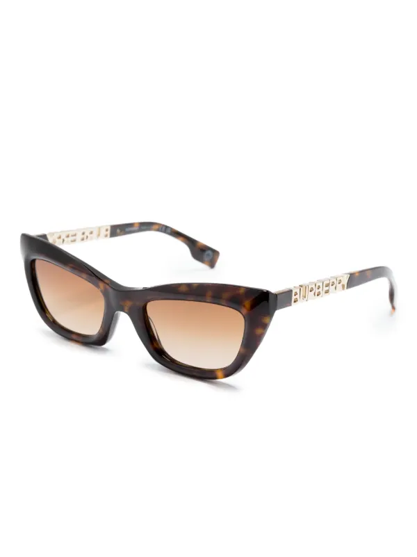 Burberry Eyewear ロゴ サングラス | ブラウン | FARFETCH JP