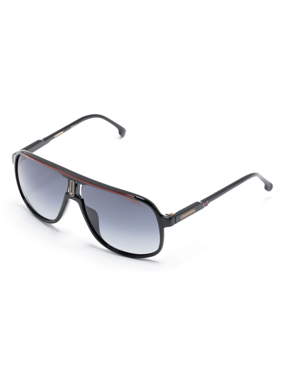 Carrera 1047/S logo-print pilot-frame sunglasses - Zwart