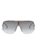 Carrera 1060/S logo-print shield-frame sunglasses - Grey