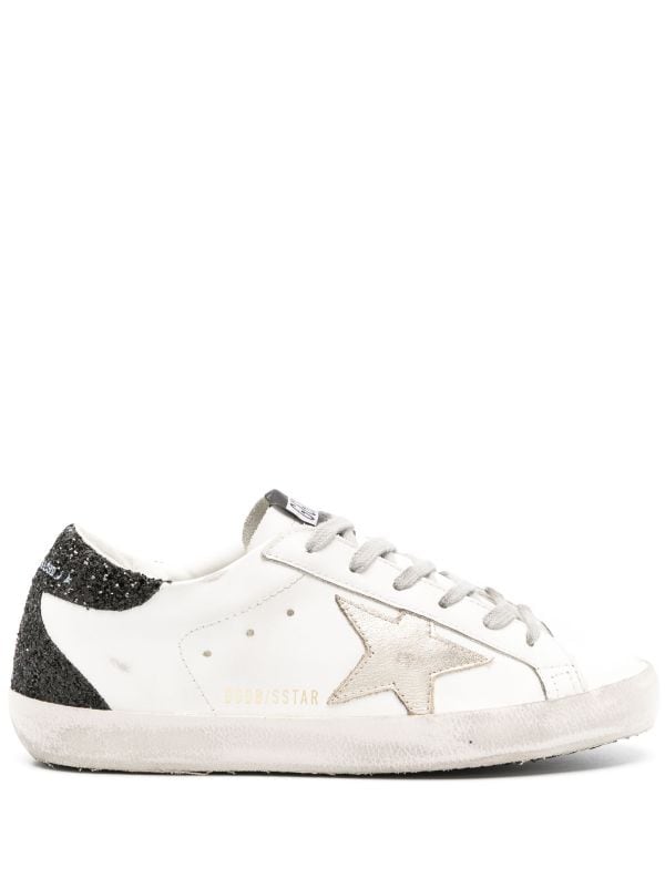 Golden Goose Super-Star Glitter Sneakers - Farfetch