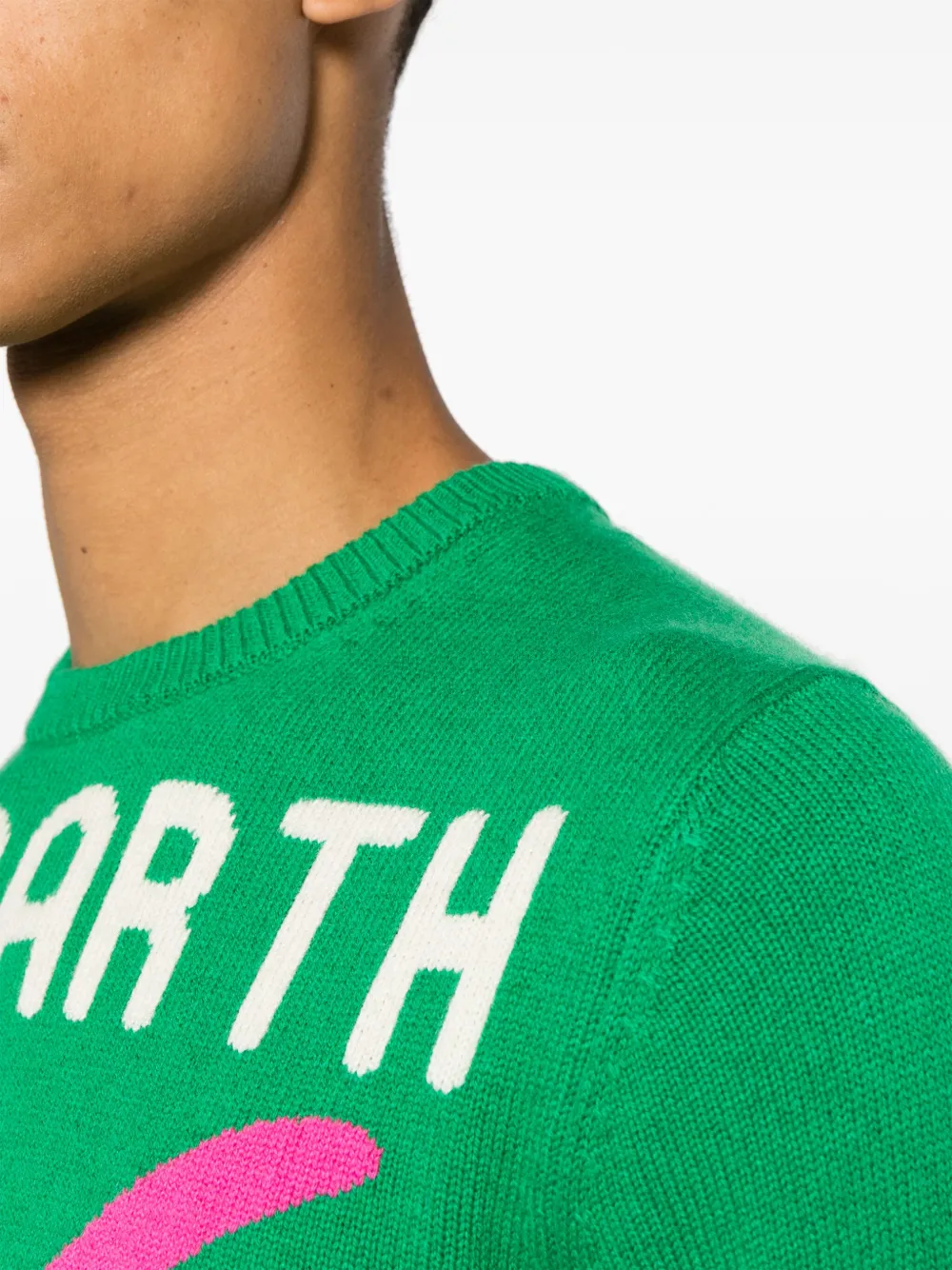 MC2 Saint Barth Intarsia trui Groen