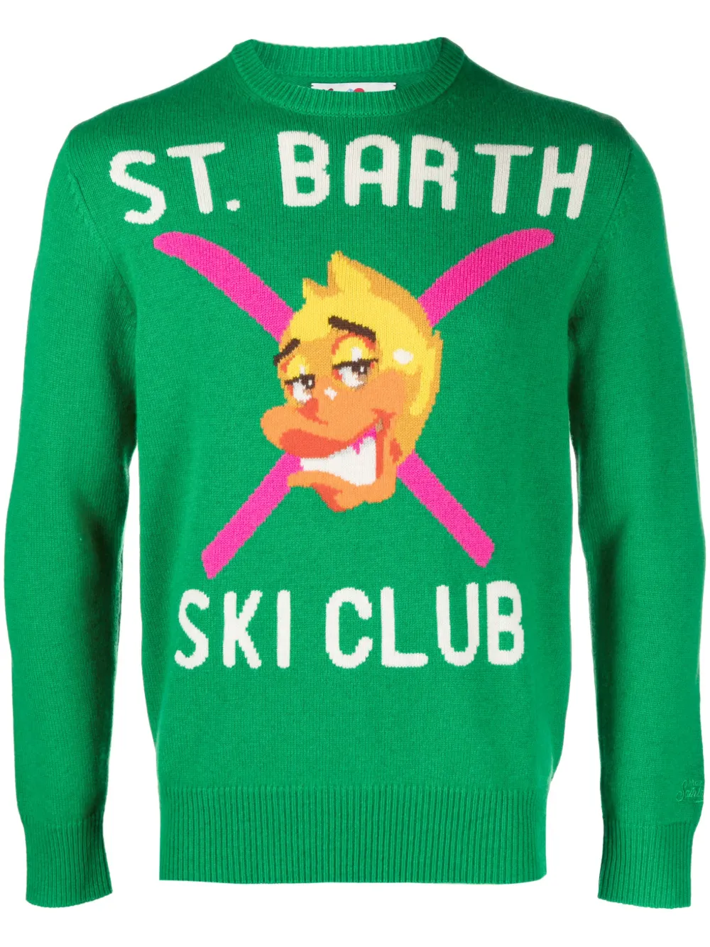 MC2 Saint Barth Intarsia trui Groen