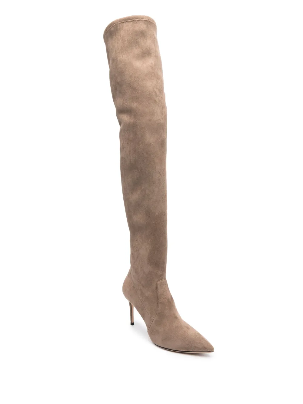 Casadei Julia 110mm faux-suede boots - Beige