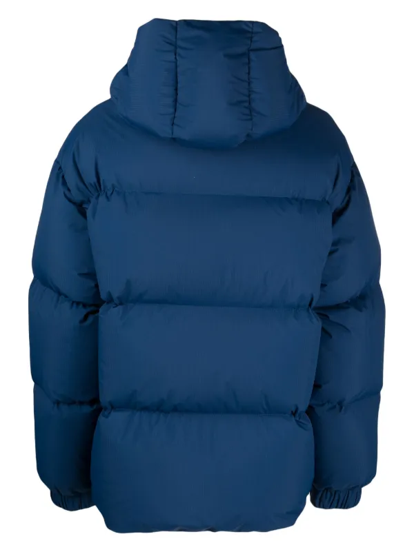 K-Way Clauden Padded Parka Coat Blue FARFETCH JO