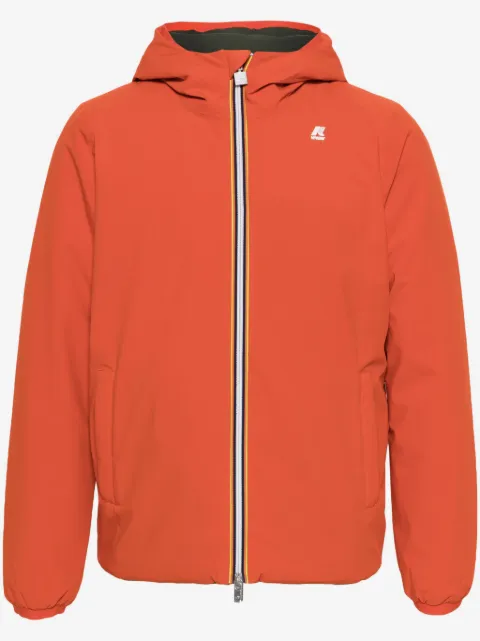 K-Way reversible zip-up hooded jacket