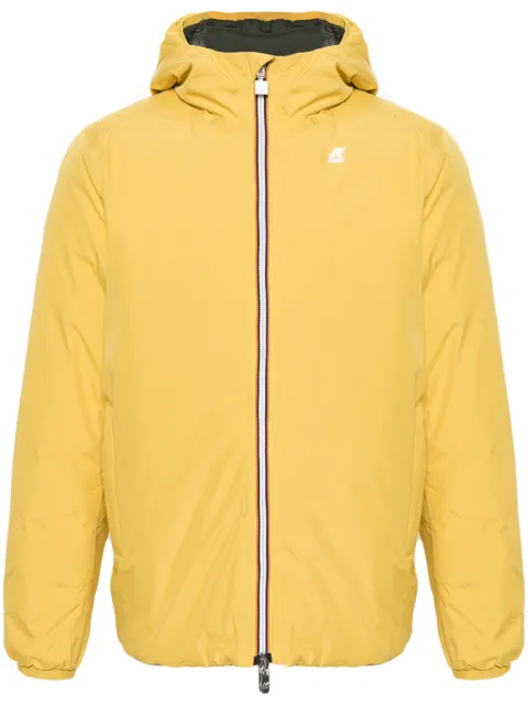 K-Way logo-patch hooded padded jacket
