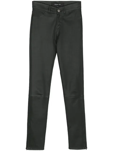 Federica Tosi mid-rise leather skinny trousers
