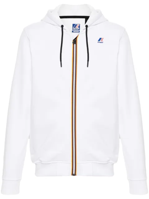 K-Way hoodie con cierre y logo estampado