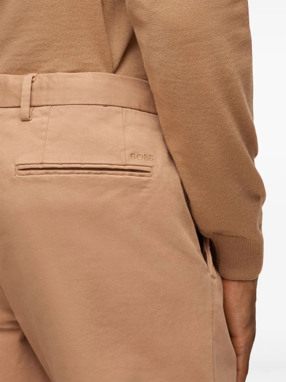 Hugo Boss Mid-rise Slim-fit Jeans In Neutral