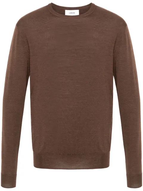 Lardini crew neck wool-blend jumper