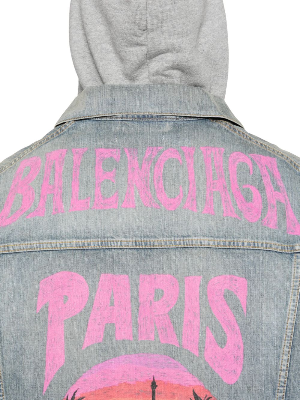 Balenciaga Paris Tropical denim jacket Men